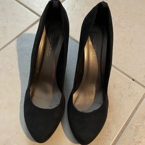 Black Suede Wedge Shoes Call it Spring